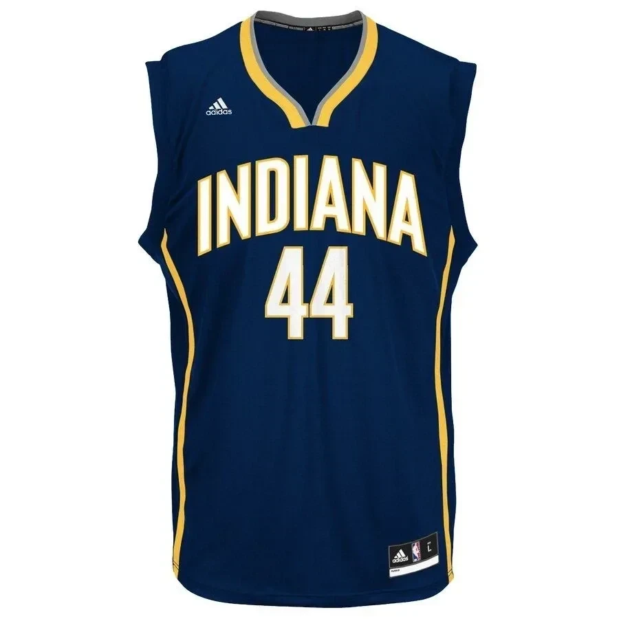 Alternative view of Jeff Teague Indiana Pacers Road Basketball Jersey - Navy - JS868 