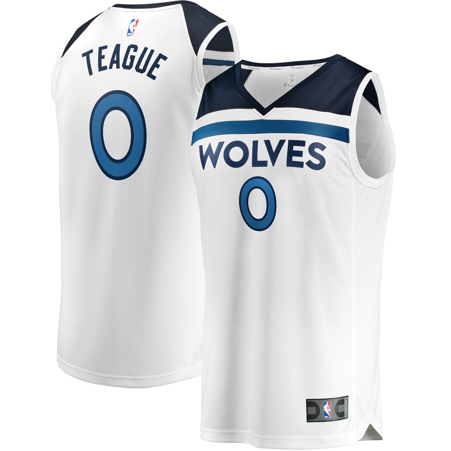 Jeff Teague Minnesota Timberwolves Fanatics Branded Fast Break Replica Player Basketball Jersey - Association Edition - White