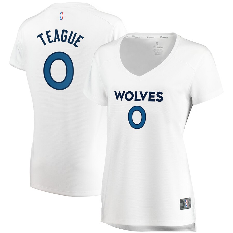 Jeff Teague Minnesota Timberwolves Fanatics Branded Women's Fast Break Replica Basketball Jersey White - Association Edition