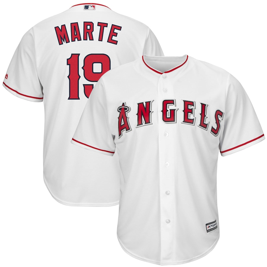 Jefry MartÃƒÆ’Ã‚Â© Los Angeles Angels Majestic Home Cool Base Replica Player Baseball Jersey - White