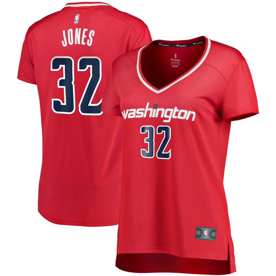 Jemerrio Jones Washington Wizards Fanatics Branded Women's Fast Break Replica Player Jersey - Icon Edition - Red