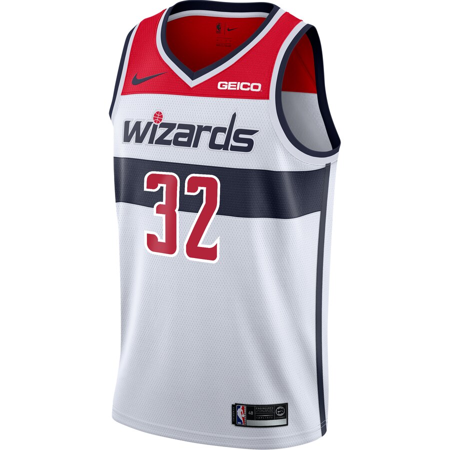 Alternative view of Jemerrio Jones Washington Wizards Swingman Sponsor Patch Replica Jersey - Association Edition - White