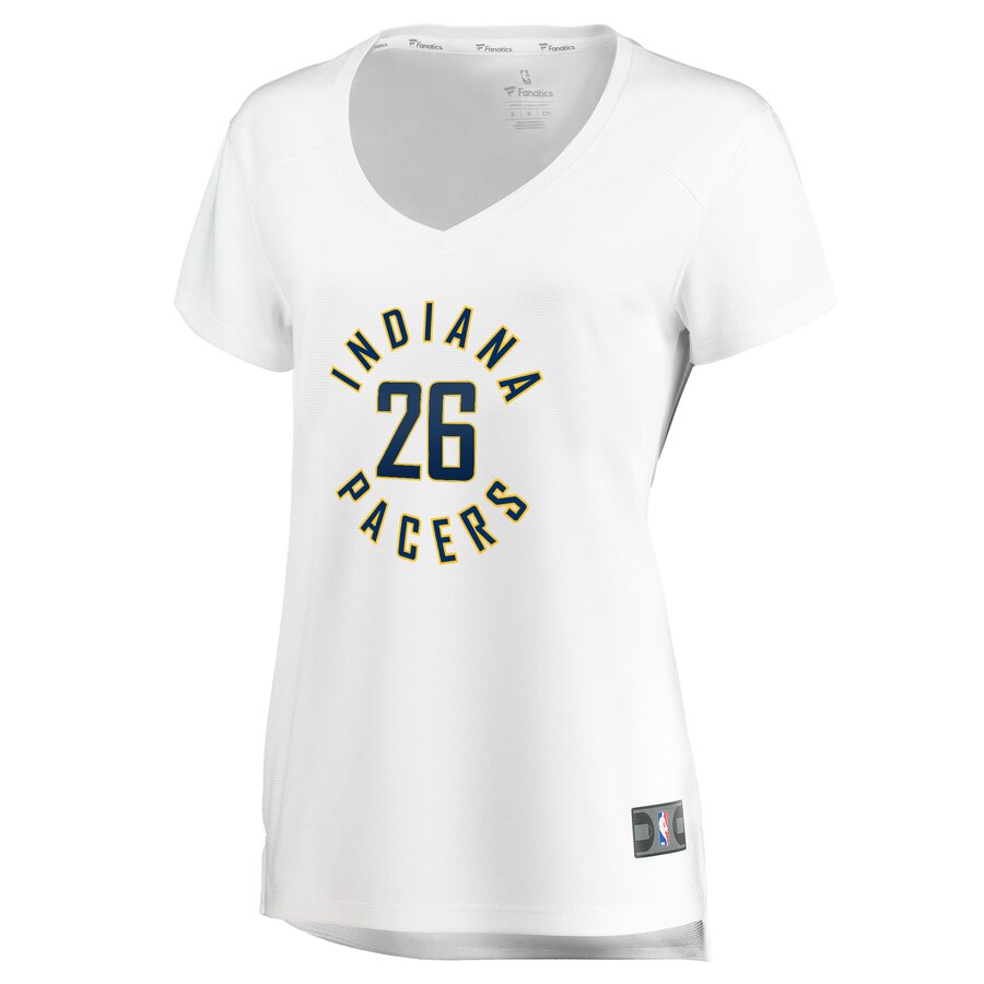 Alternative view of Jeremy Lamb Indiana Pacers Fanatics Branded Women's Fast Break Replica Basketball Jersey White - Association Edition