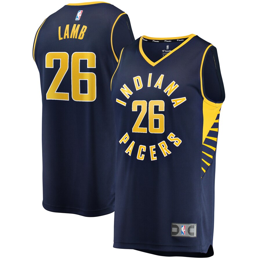 Jeremy Lamb Indiana Pacers Fanatics Branded Youth Fast Break Replica Basketball Jersey Navy - Icon Edition