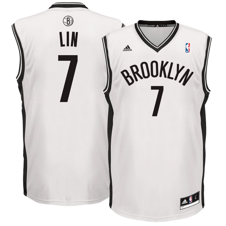 Jeremy Lin Brooklyn Nets Adidas Home Replica Jersey - White