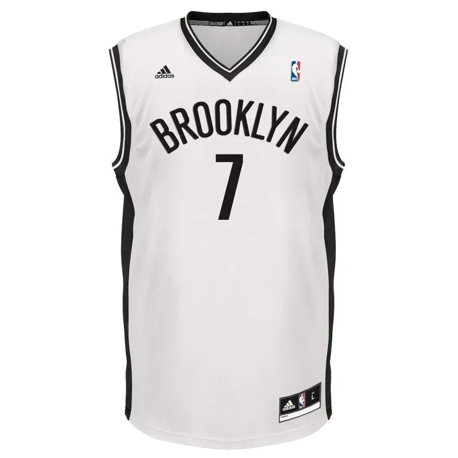 Alternative view of Jeremy Lin Brooklyn Nets Home Jersey - White - JS965 