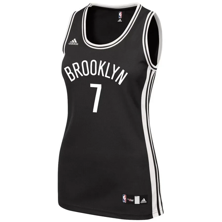 Alternative view of Jeremy Lin Brooklyn Nets Women's Road Jersey - Black - JS431 