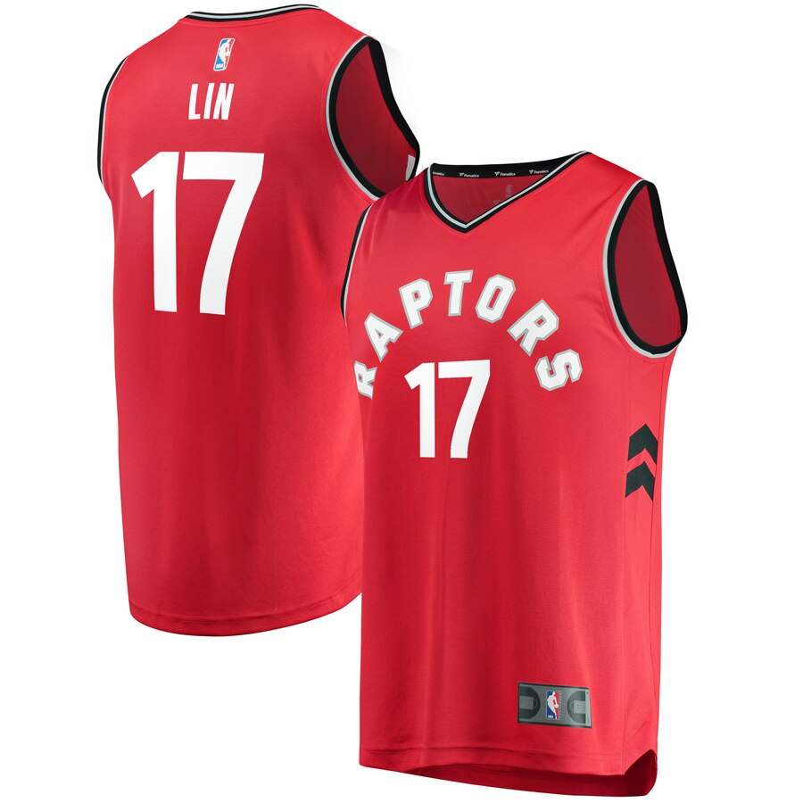 Jeremy Lin Toronto Raptors Fanatics Branded Fast Break Replica Basketball Jersey - Icon Edition - Red