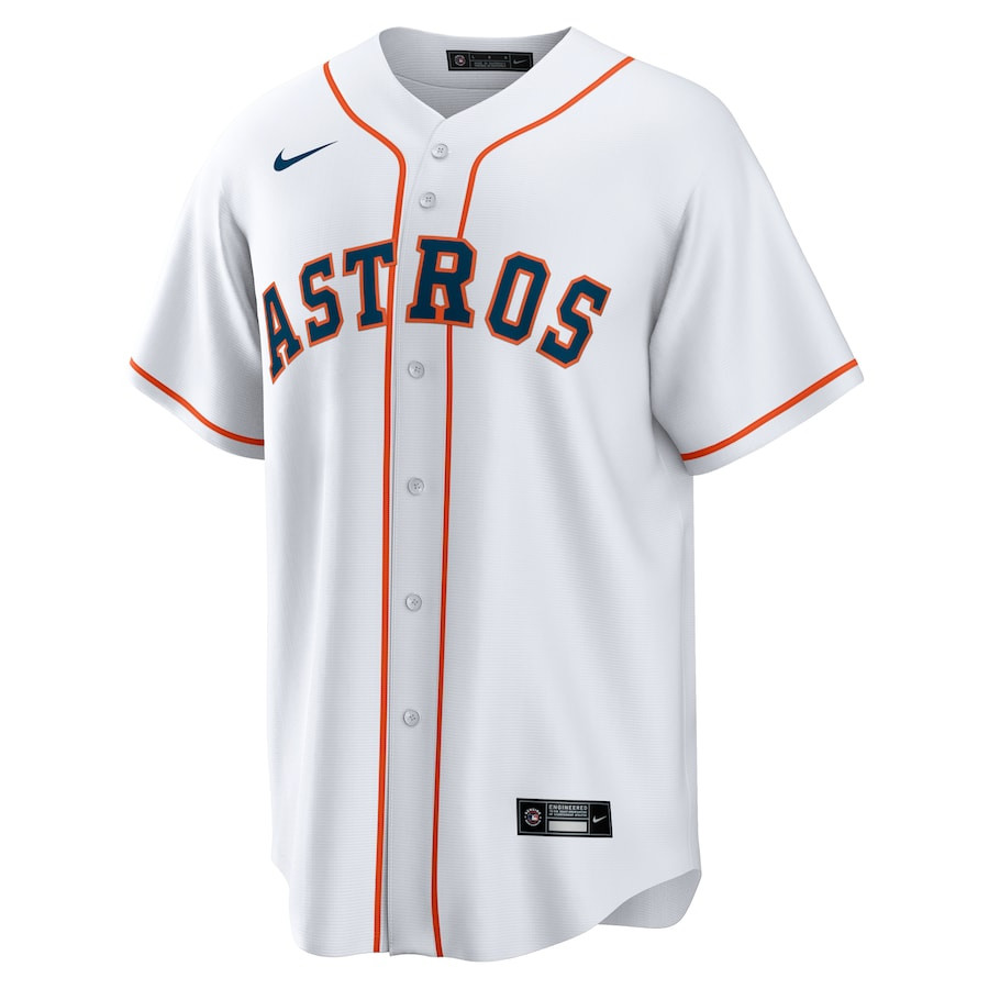 Alternative view of Jeremy Peña 3 Houston Astros Home Men Baseball Jersey - White