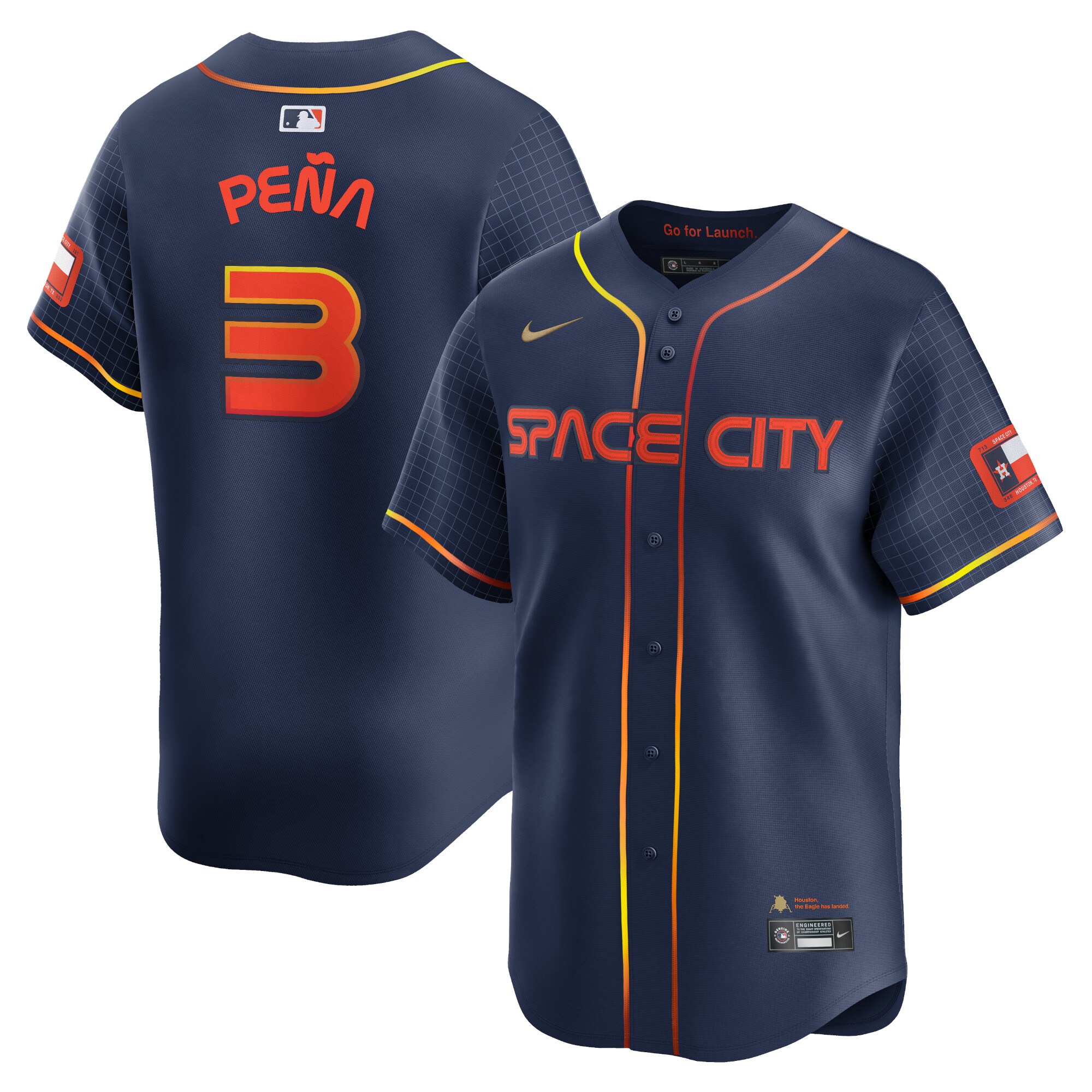 Jeremy PeÃƒÆ’Ã‚Â±a Houston Astros City Connect Limited Player Baseball Jersey - Navy