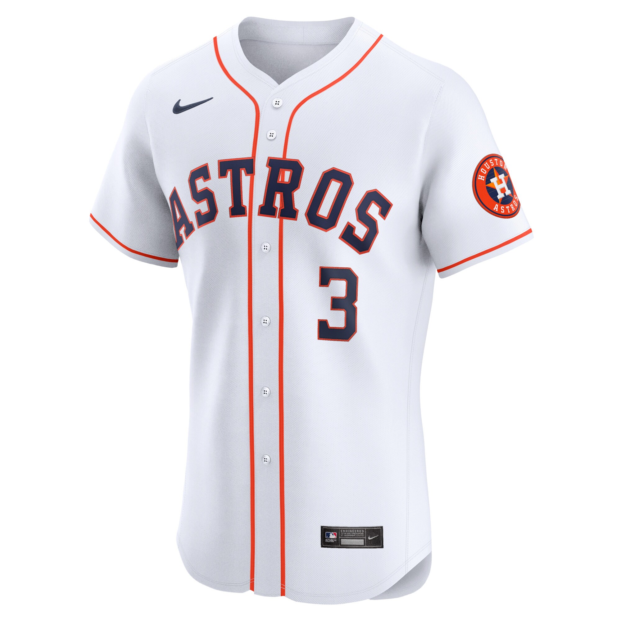 Alternative view of Jeremy PeÃƒÆ’Ã‚Â±a Houston Astros Home Elite Player Baseball Jersey - White