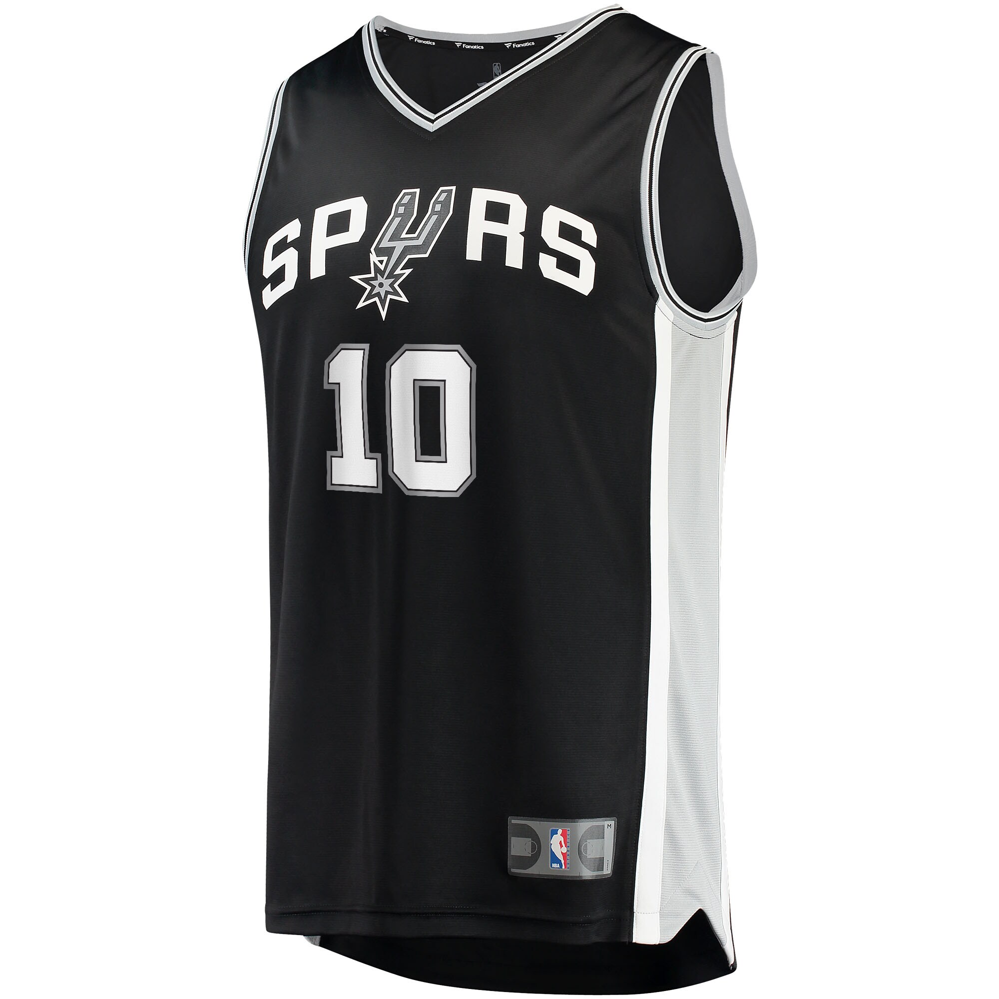 Alternative view of Jeremy Sochan San Antonio Spurs Fanatics Youth 2022 Nba Draft First Round Pick Fast Break Replica Basketball Jersey - Icon Edition - Black