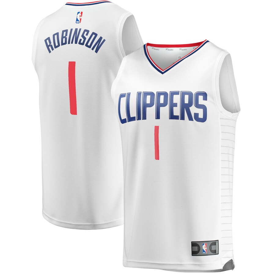 Jerome Robinson La Clippers Fanatics Branded Fast Break Player Basketball Jersey - Association Edition - White