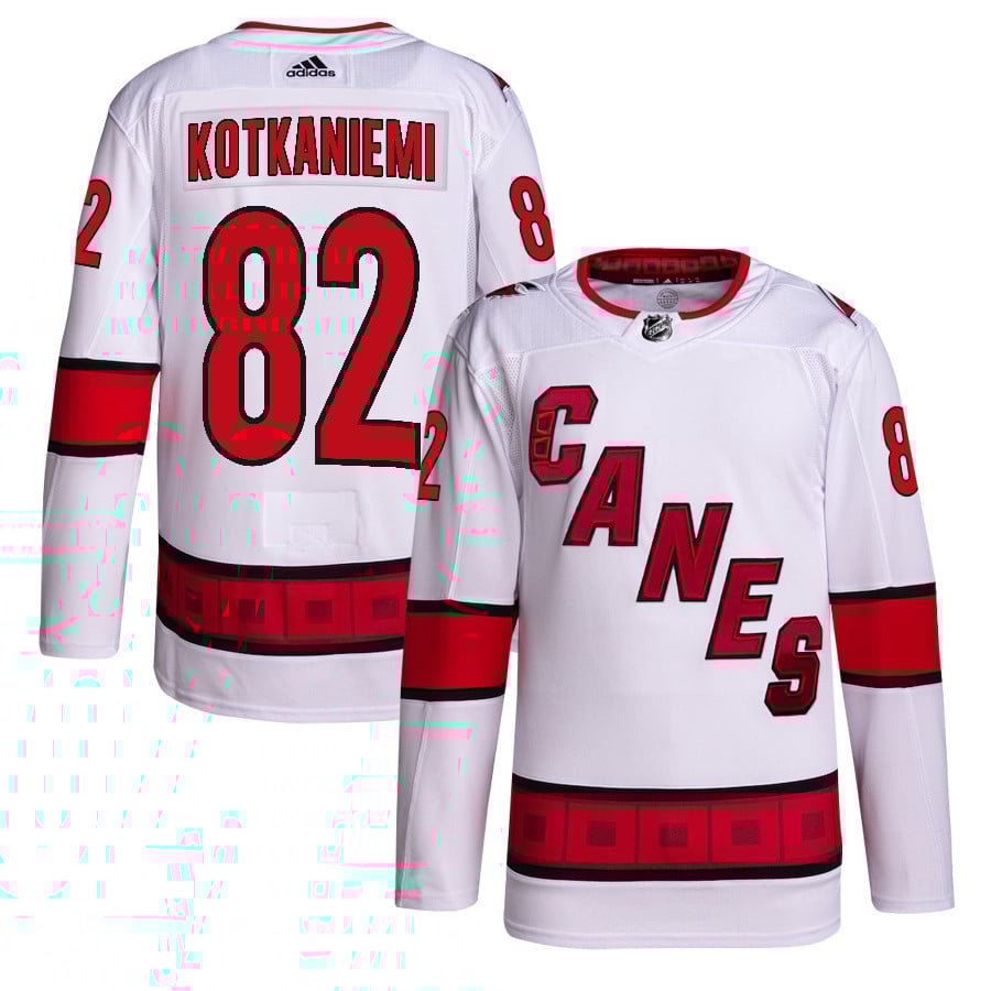 Jesperi Kotkaniemi 82 Carolina Hurricanes Away Primegreen Hockey Jersey - Men, White - JS228 