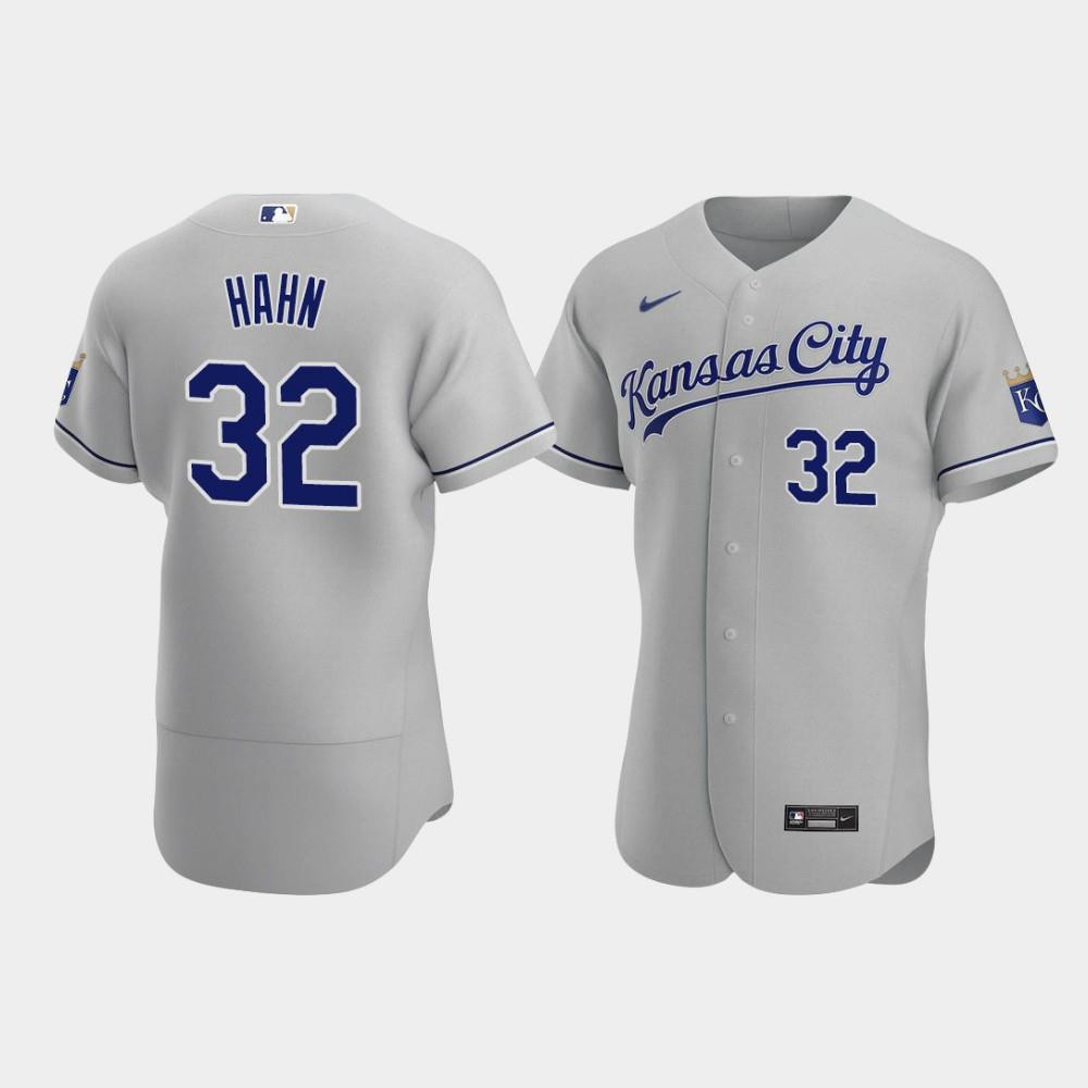Jesse Hahn 32 Kansas City Royals Gray Road Baseball Jersey Baseball Jersey 