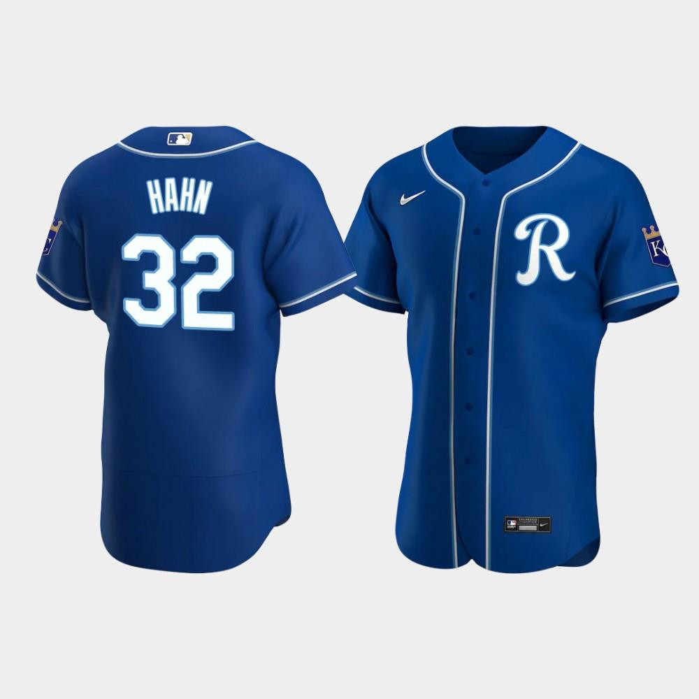 Jesse Hahn 32 Kansas City Royals Team Logo Royal Alternate Baseball Jersey Baseball Jersey 