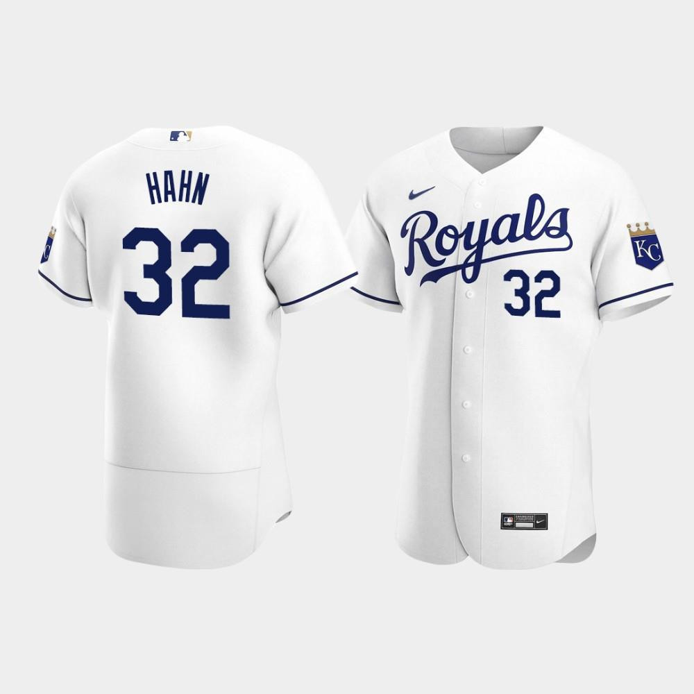 Jesse Hahn 32 Kansas City Royals White Home Baseball Jersey Baseball Jersey 