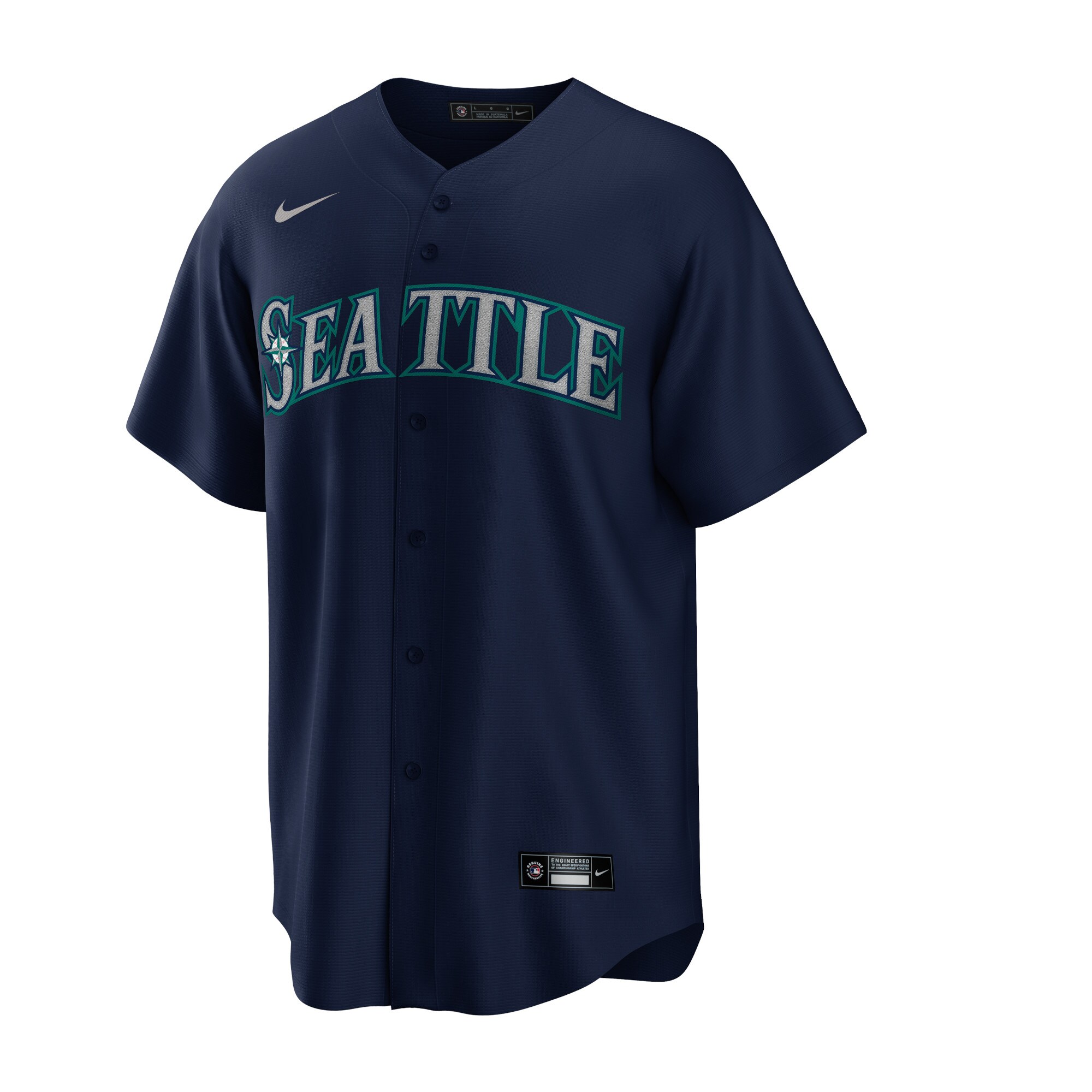 Alternative view of Jesse Winker Seattle Mariners Alternate Replica Player Baseball Jersey – Navy