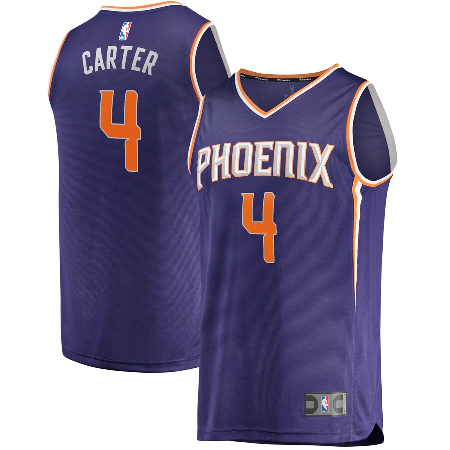 Jevon Carter Phoenix Suns Fanatics Branded Fast Break Player Replica Jersey – Icon Edition – Purple