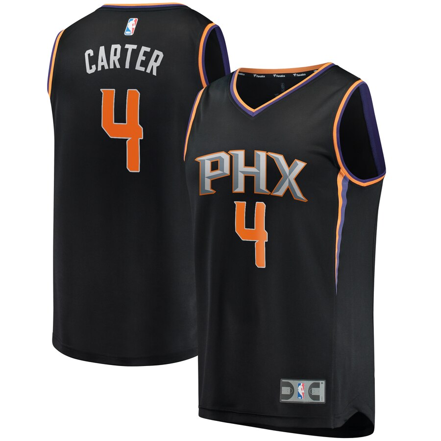 Jevon Carter Phoenix Suns Fanatics Branded Fast Break Player Replica Jersey – Statement Edition – Black