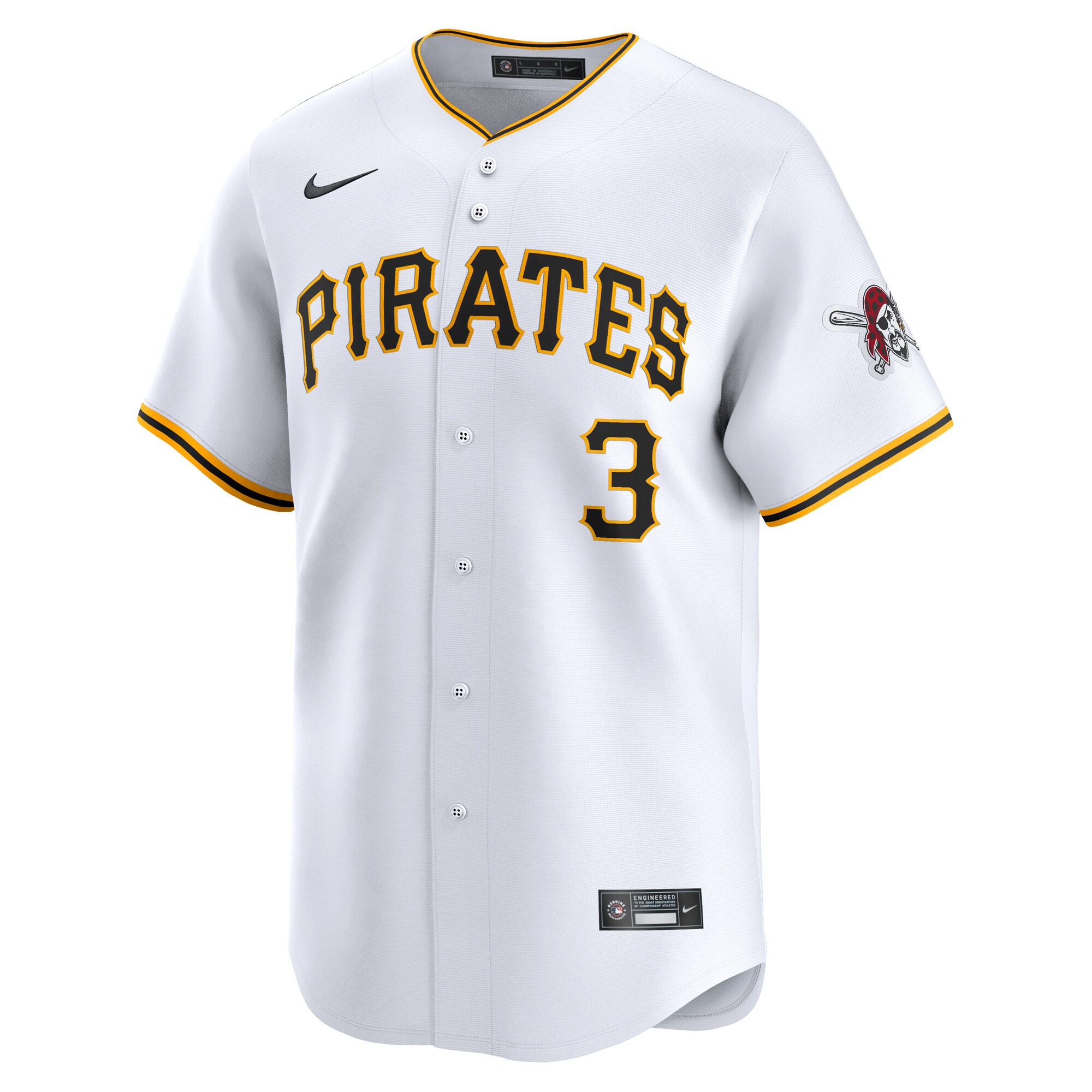 Alternative view of Ji-hwan Bae Pittsburgh Pirates Home Limited Player Baseball Jersey - White