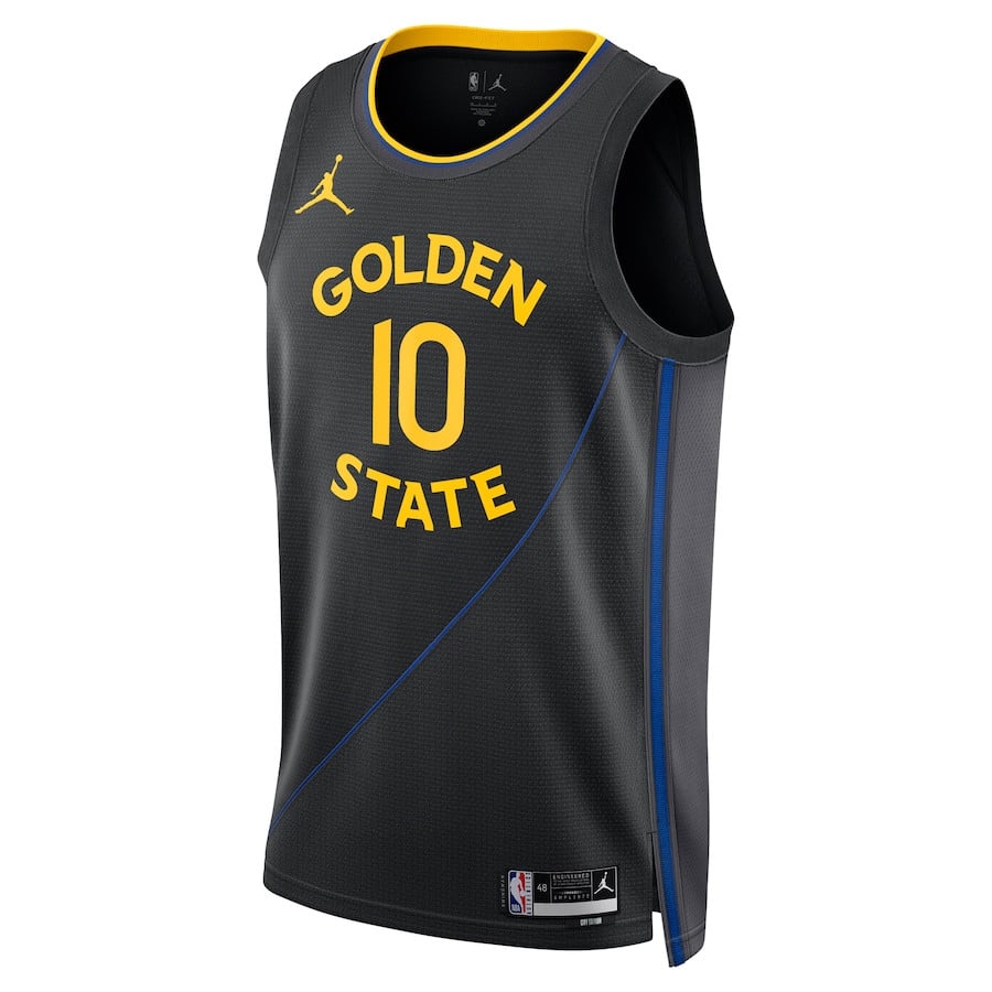 Alternative view of Jimmy Butler 10 Golden State Warriors Unisex Swingman Basketball Jersey - Statement Edition - Black - JS325 