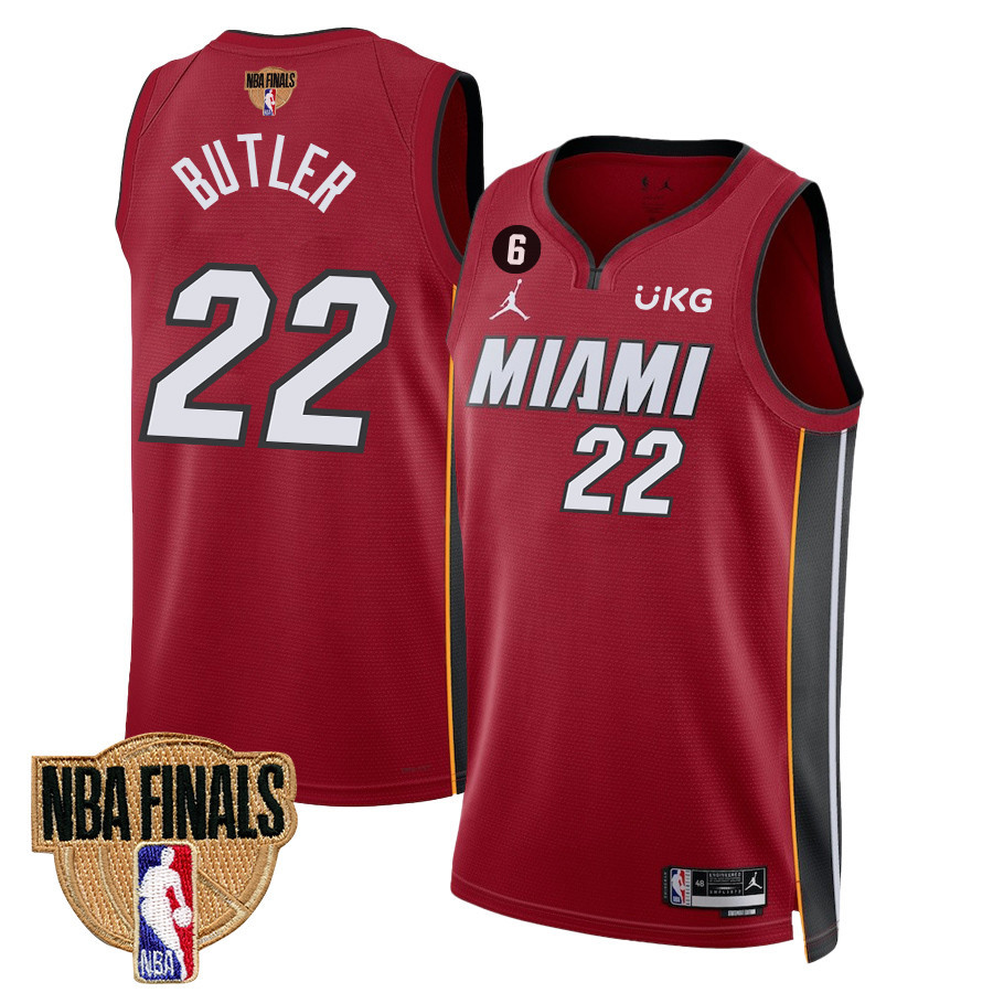Jimmy Butler 22 Miami Heat Final Champions 2023 Swingman Basketball Jersey - Red - JS603 
