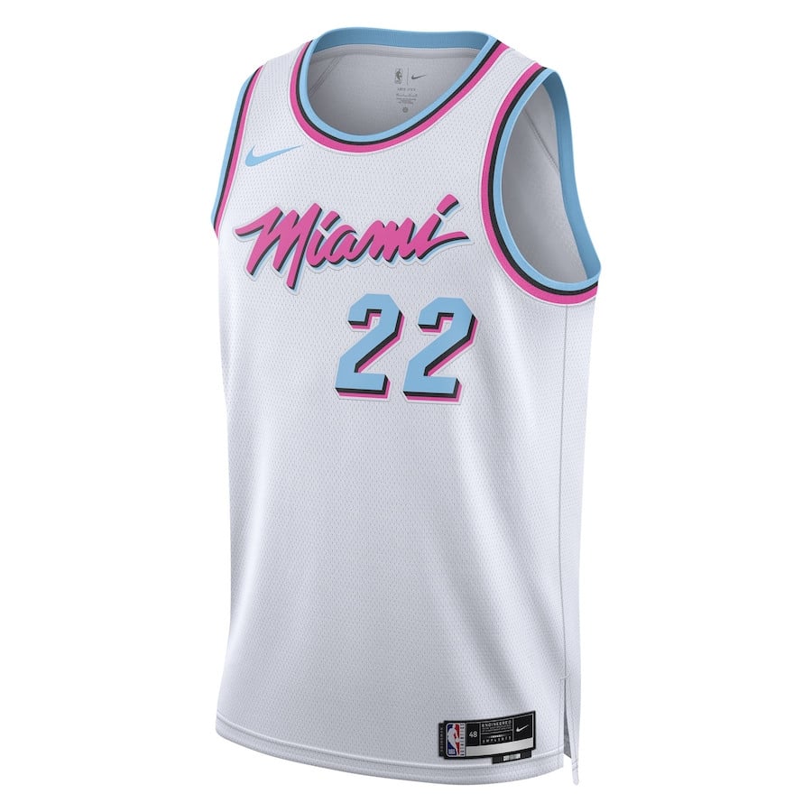Alternative view of Jimmy Butler 22 Miami Heat Unisex 2024/25 Swingman Player Basketball Jersey - City Edition - White - JS335 