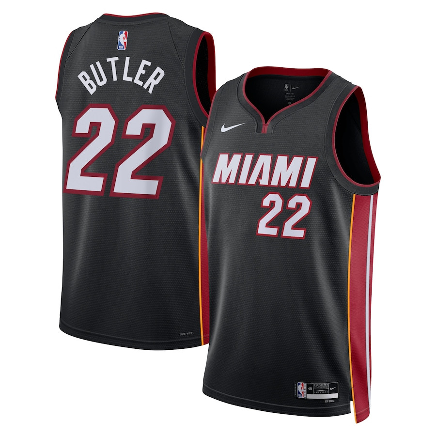 Jimmy Butler 22 Miami Heat Unisex Swingman Basketball Jersey - Icon Edition - Black - JS468 