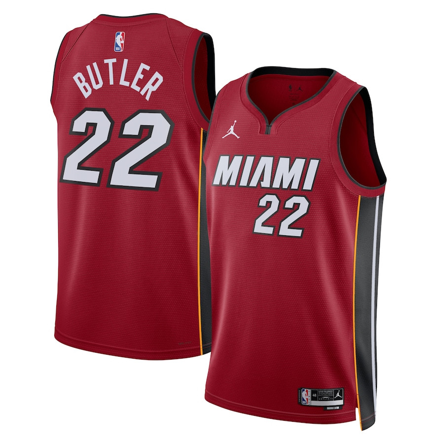 Jimmy Butler 22 Miami Heat Unisex Swingman Basketball Jersey - Statement Edition - Crimson - JS870 