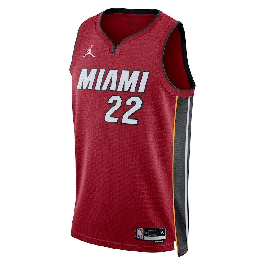 Alternative view of Jimmy Butler 22 Miami Heat Unisex Swingman Basketball Jersey - Statement Edition - Crimson - JS870 