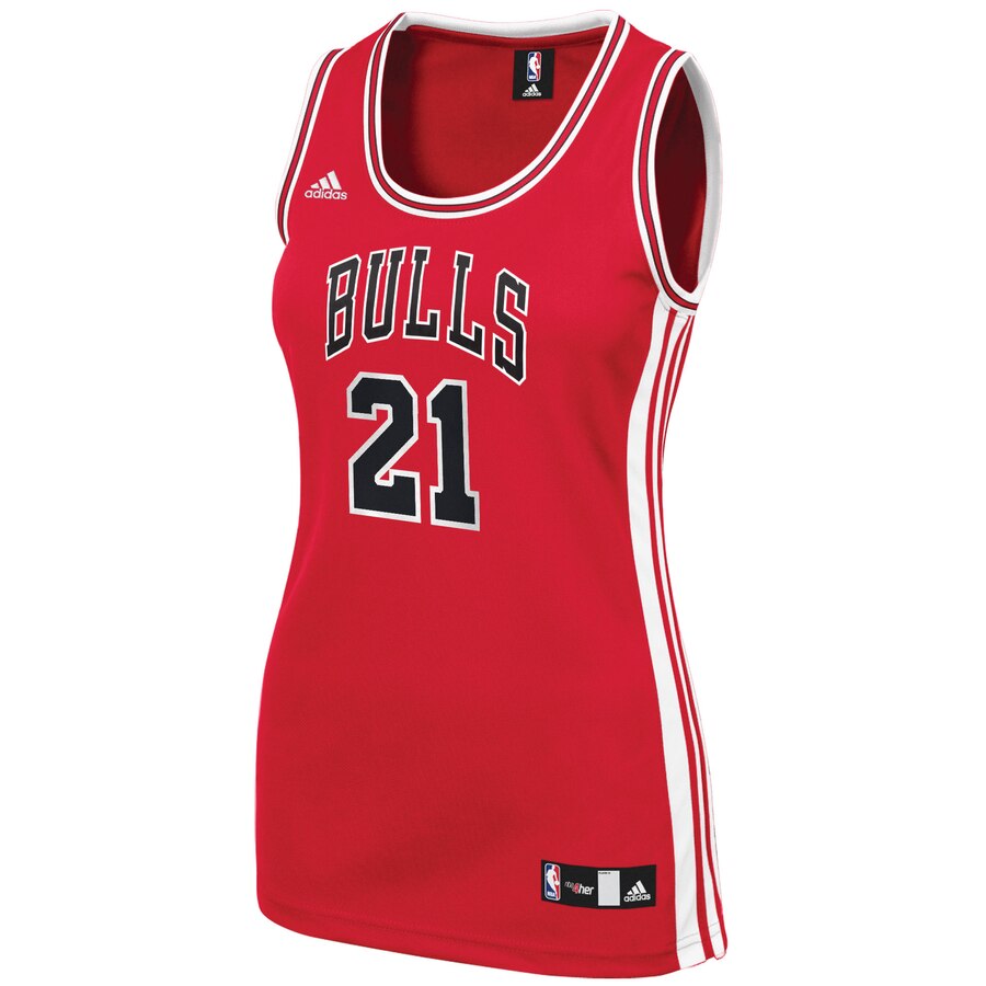Alternative view of Jimmy Butler Chicago Bulls Adidas Women's Road Replica Basketball Jersey - Red