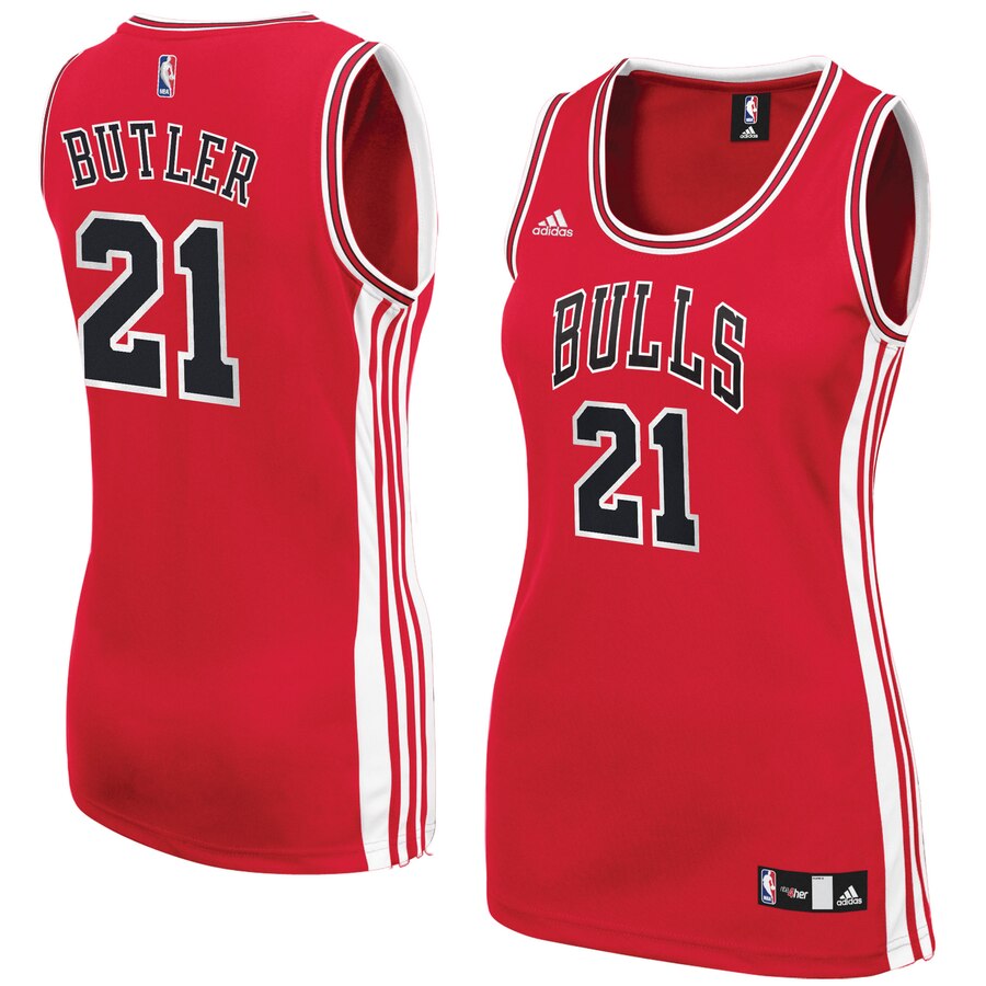 Jimmy Butler Chicago Bulls Adidas Women's Road Replica Basketball Jersey - Red
