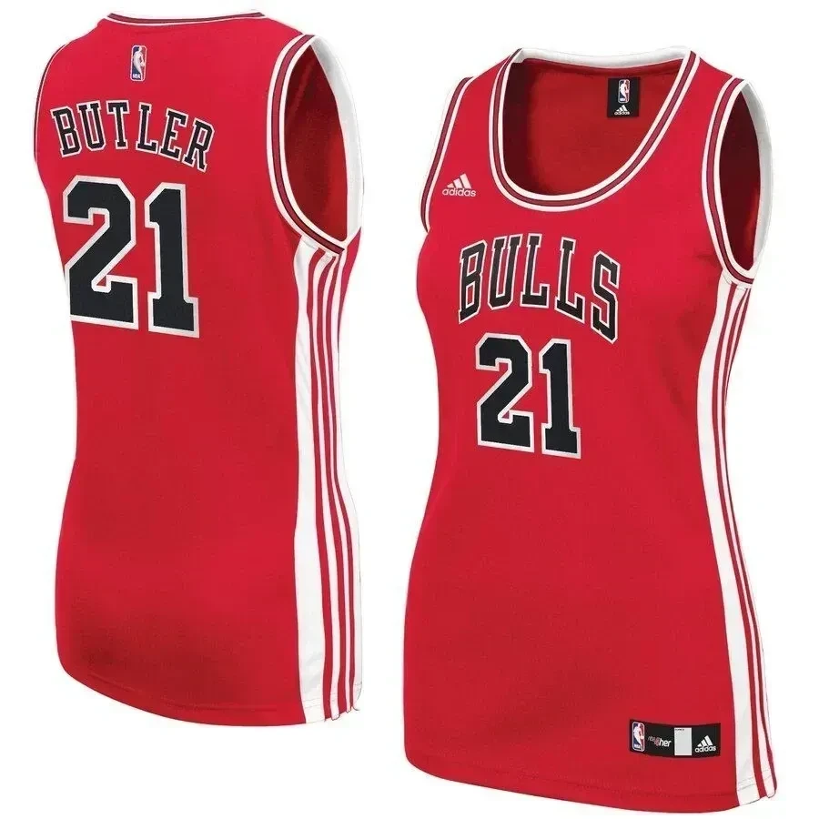 Jimmy Butler Chicago Bulls Women's Road Basketball Jersey - Red - JS627 