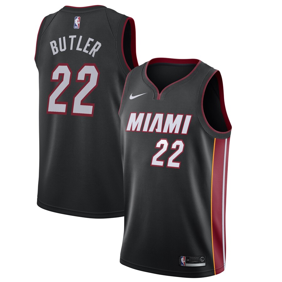 Jimmy Butler Miami Heat 2019/20 Swingman Basketball Jersey Black - Icon Edition