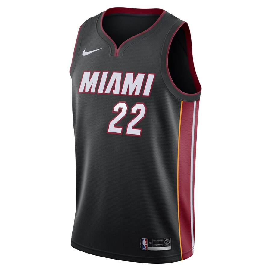 Alternative view of Jimmy Butler Miami Heat 2019/20 Swingman Basketball Jersey Black - Icon Edition