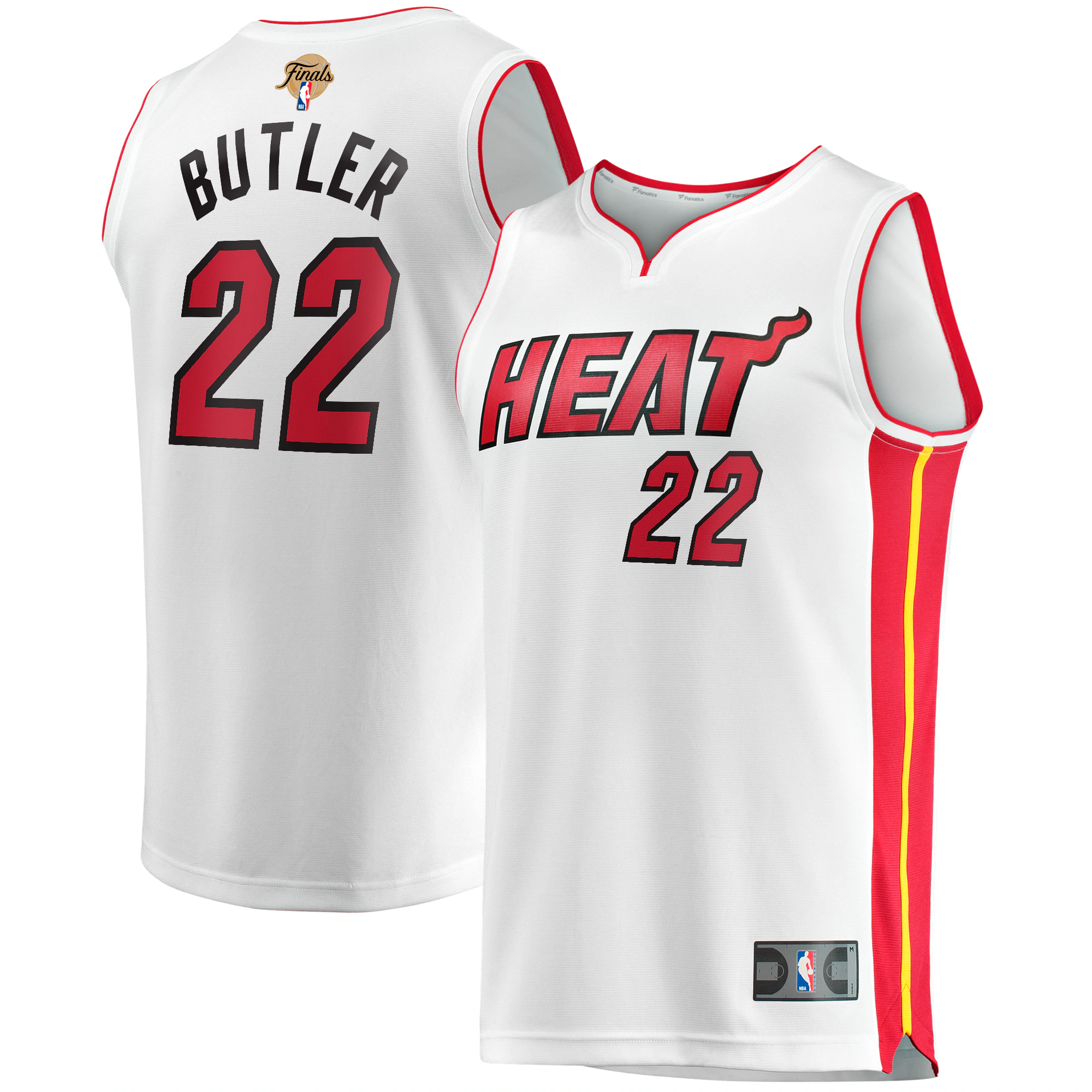Jimmy Butler Miami Heat Fanatics Branded 2023 Nba Finals Fast Break Player Basketball Jersey - Association Edition - White
