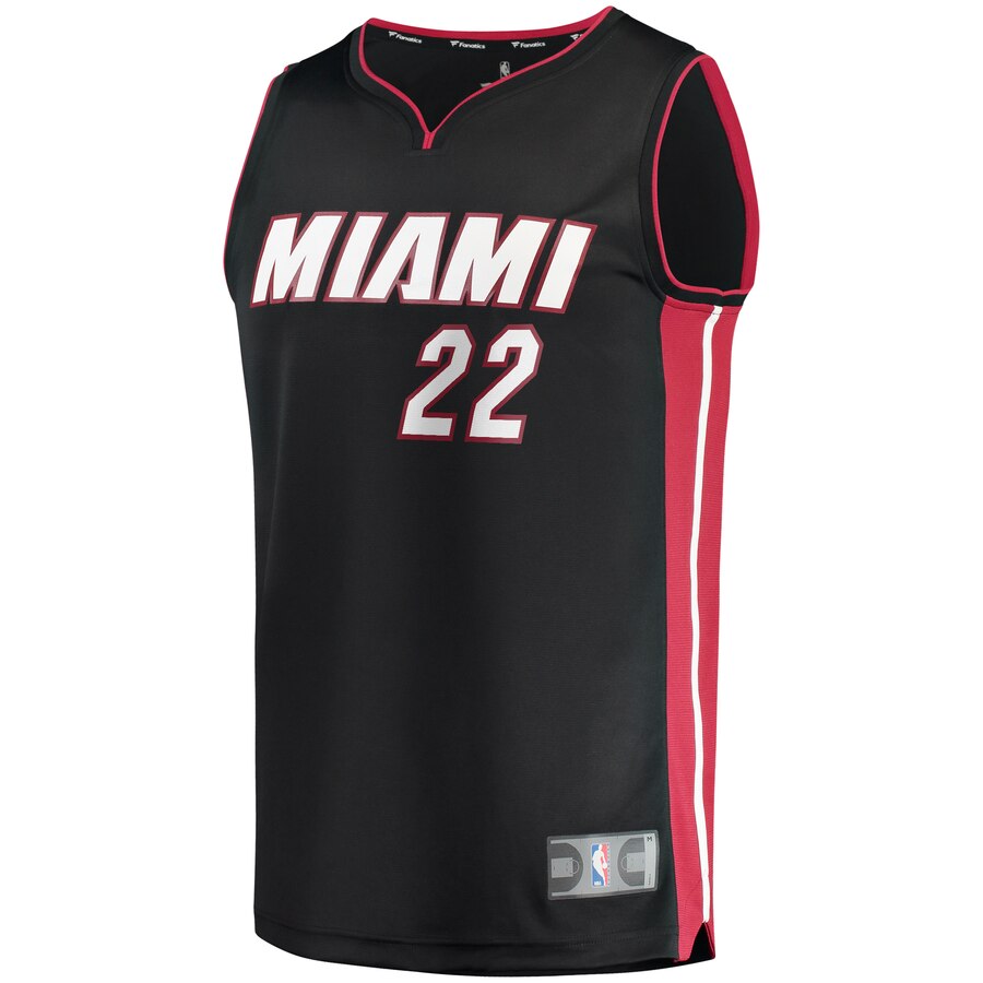 Alternative view of Jimmy Butler Miami Heat Fanatics Branded Fast Break Replica Player Basketball Jersey - Black - Icon Edition