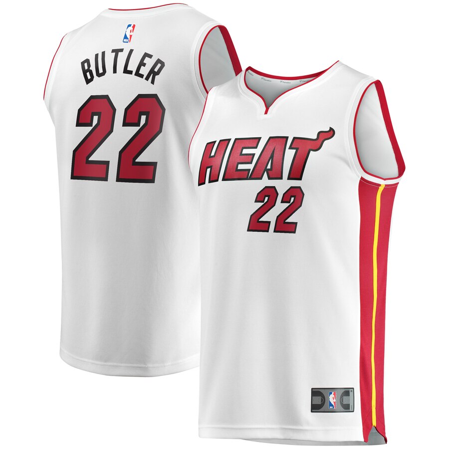 Jimmy Butler Miami Heat Fanatics Branded Fast Break Replica Player Basketball Jersey – White – Association Edition