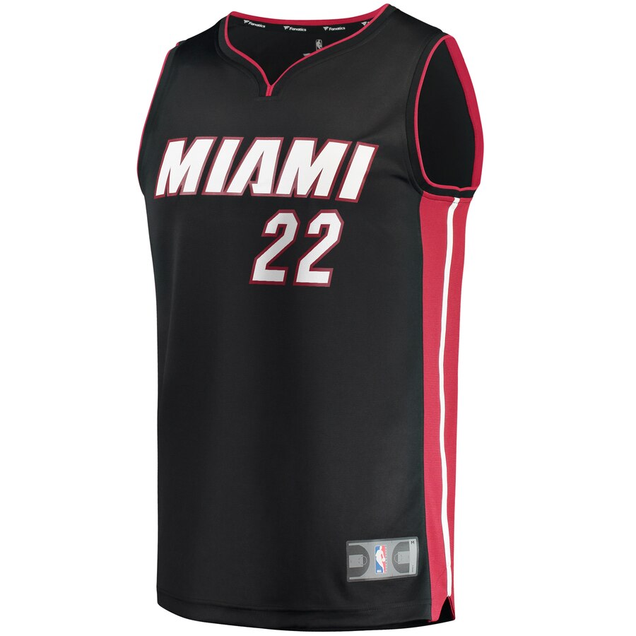 Alternative view of Jimmy Butler Miami Heat Fanatics Branded Youth Fast Break Player Basketball Jersey - Icon Edition - Black