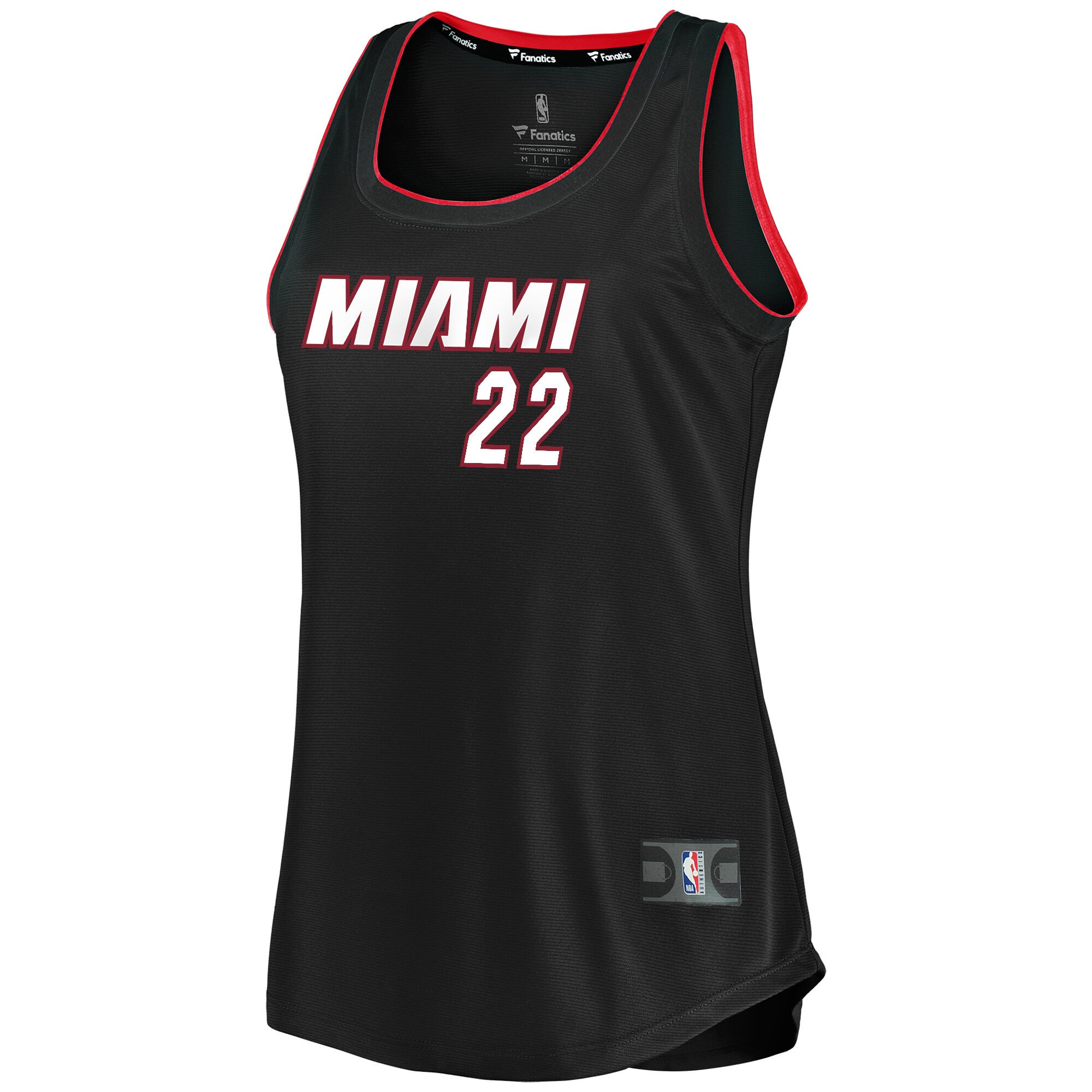 Alternative view of Jimmy Butler Miami Heat Fanatics Women's Fast Break Team Tank Basketball Jersey - Icon Edition - Black