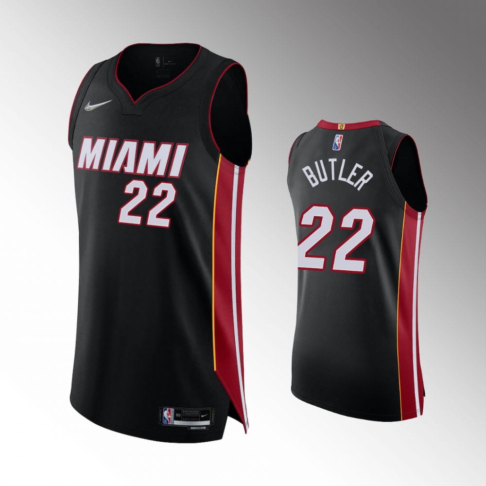 Jimmy Butler Miami Heat Icon Edition Black Authentic Basketball Jersey 2021-22