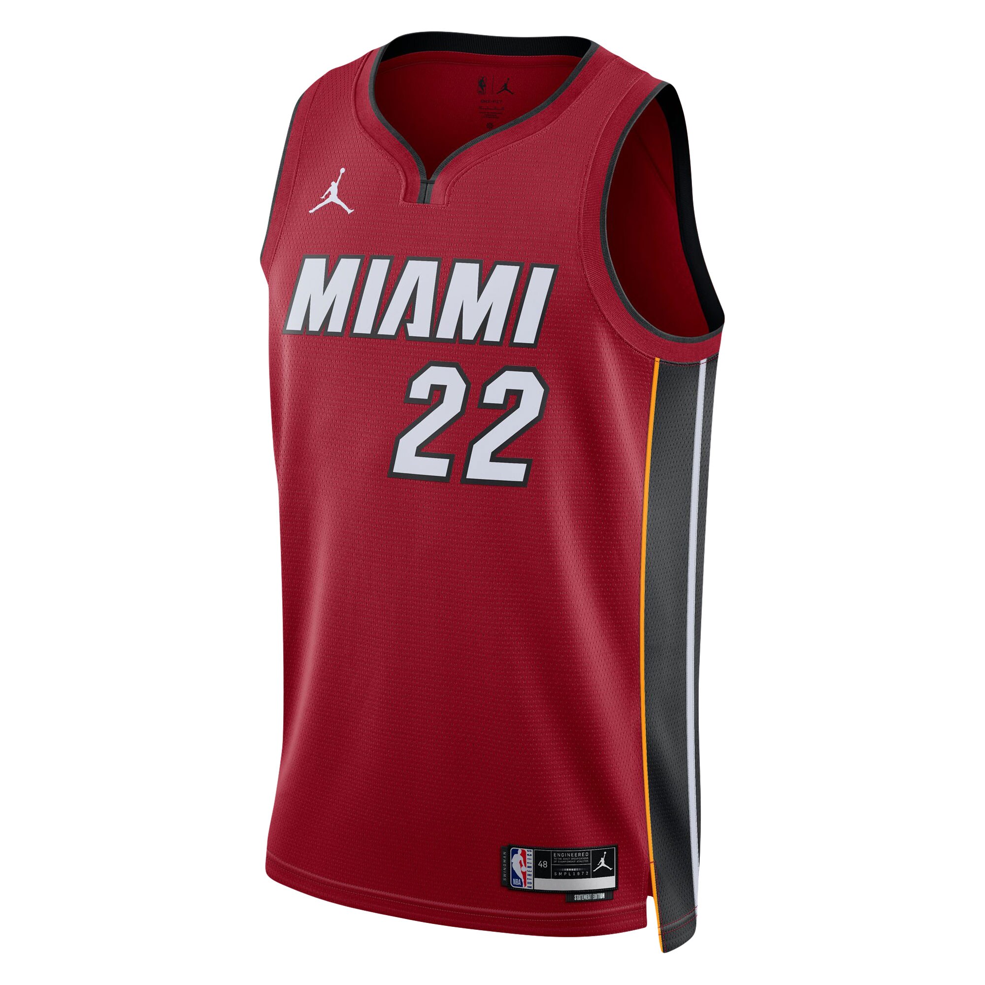 Alternative view of Jimmy Butler Miami Heat Jordan Brand Unisex Swingman Basketball Jersey - Statement Edition - Red