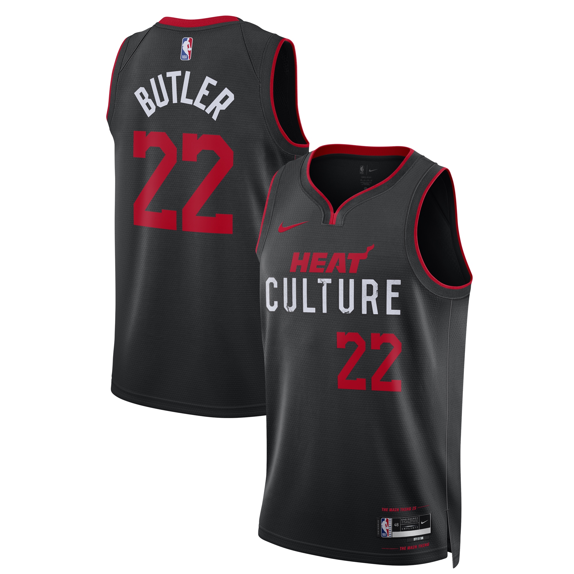 Jimmy Butler Miami Heat Unisex 2023/24 Swingman Basketball Jersey - Black - City Edition