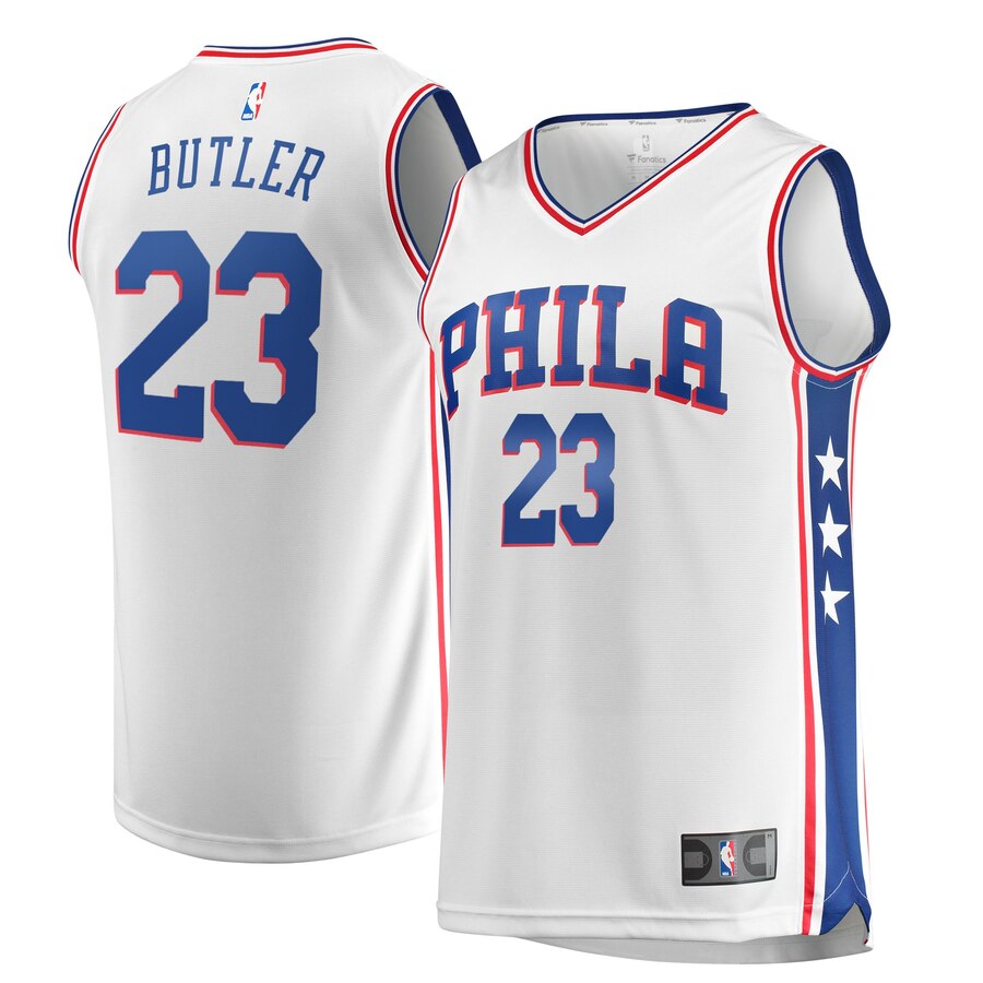 Jimmy Butler Philadelphia 76ers Fanatics Branded Fast Break Replica Basketball Jersey - White - Association Edition
