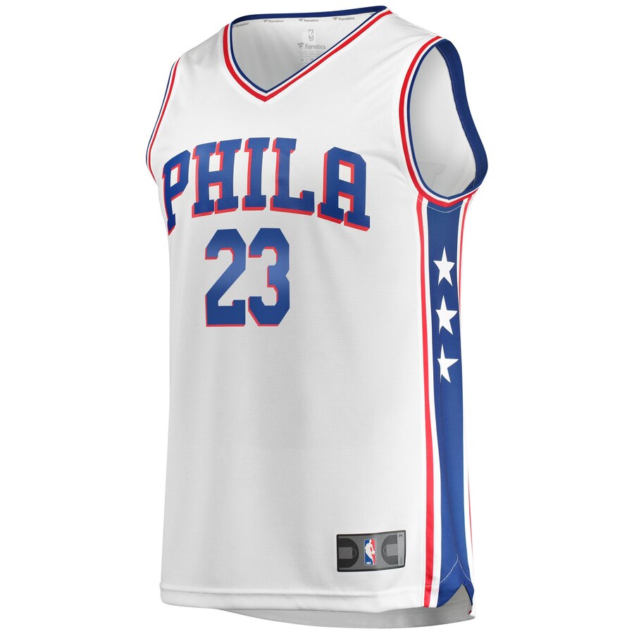 Alternative view of Jimmy Butler Philadelphia 76ers Fanatics Branded Fast Break Replica Basketball Jersey - White - Association Edition
