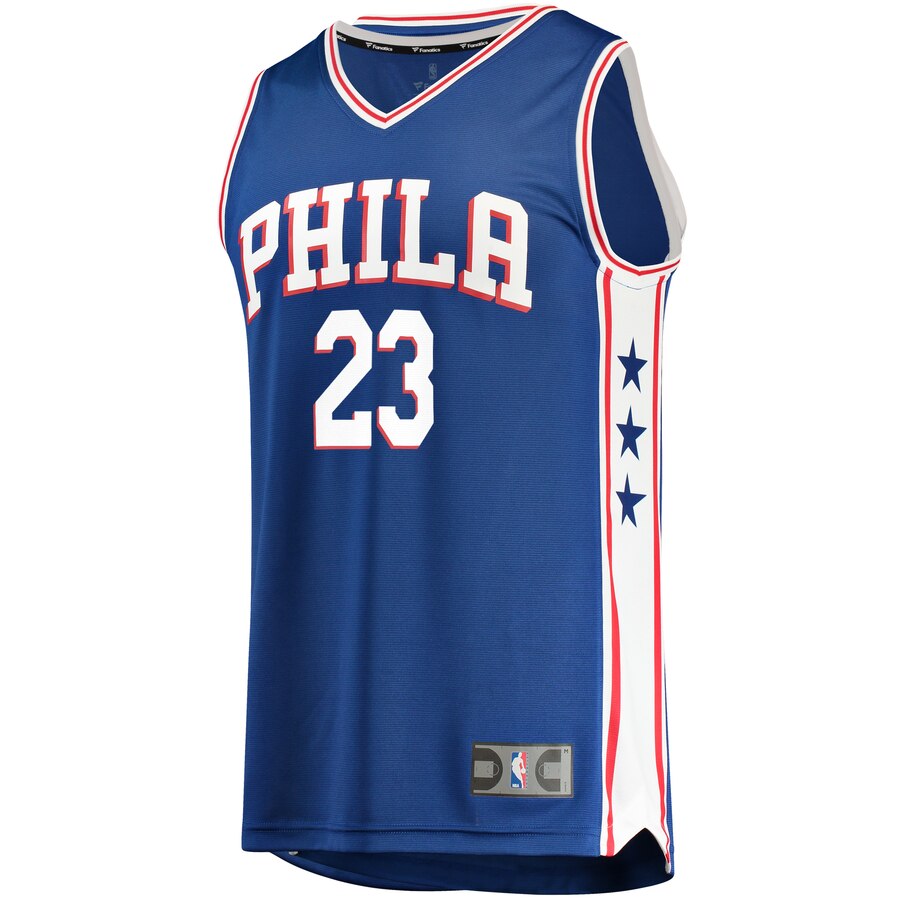 Alternative view of Jimmy Butler Philadelphia 76ers Fanatics Branded Fast Break Replica Player Basketball Jersey- Icon Edition - Royal