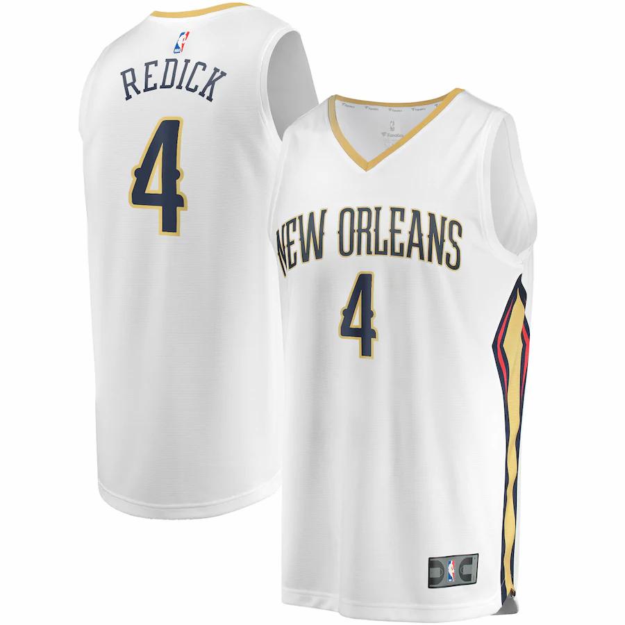 Jj Redick New Orleans Pelicans Fanatics Branded Fast Break Player Basketball Jersey - Association Edition - White
