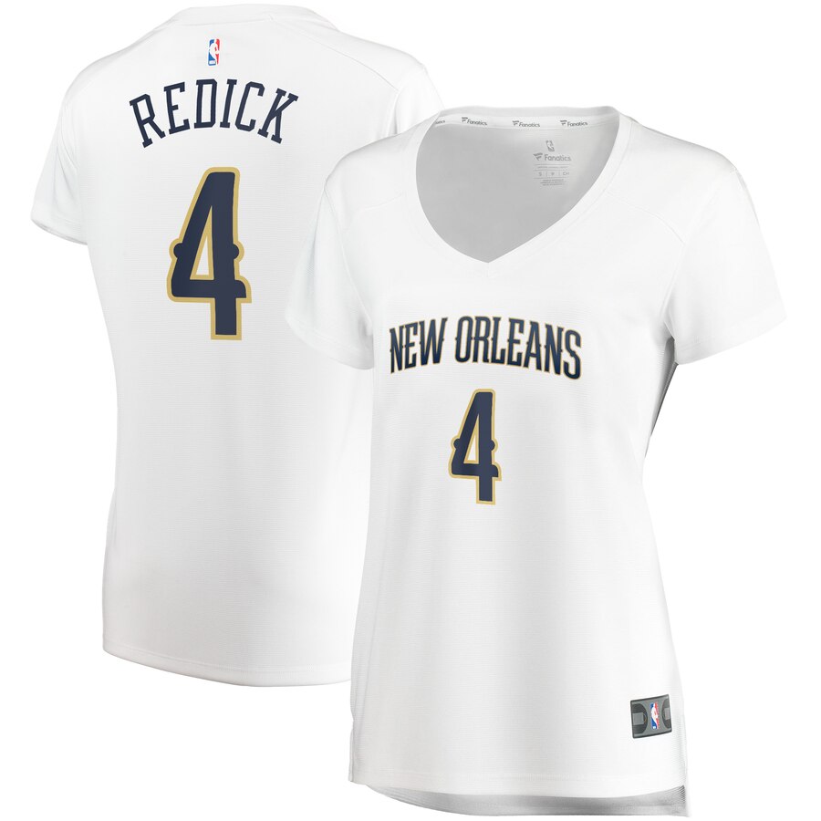 Jj Redick New Orleans Pelicans Fanatics Branded Women's Fast Break Player Basketball Jersey - Association Edition - White