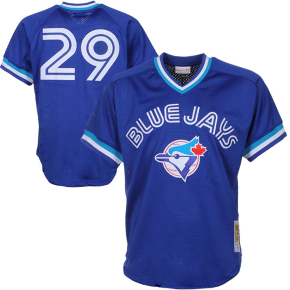 Joe Carter Toronto Blue Jays Mitchell & Ness 1993 Cooperstown Collection Mesh Batting Practice Baseball Jersey - Royal